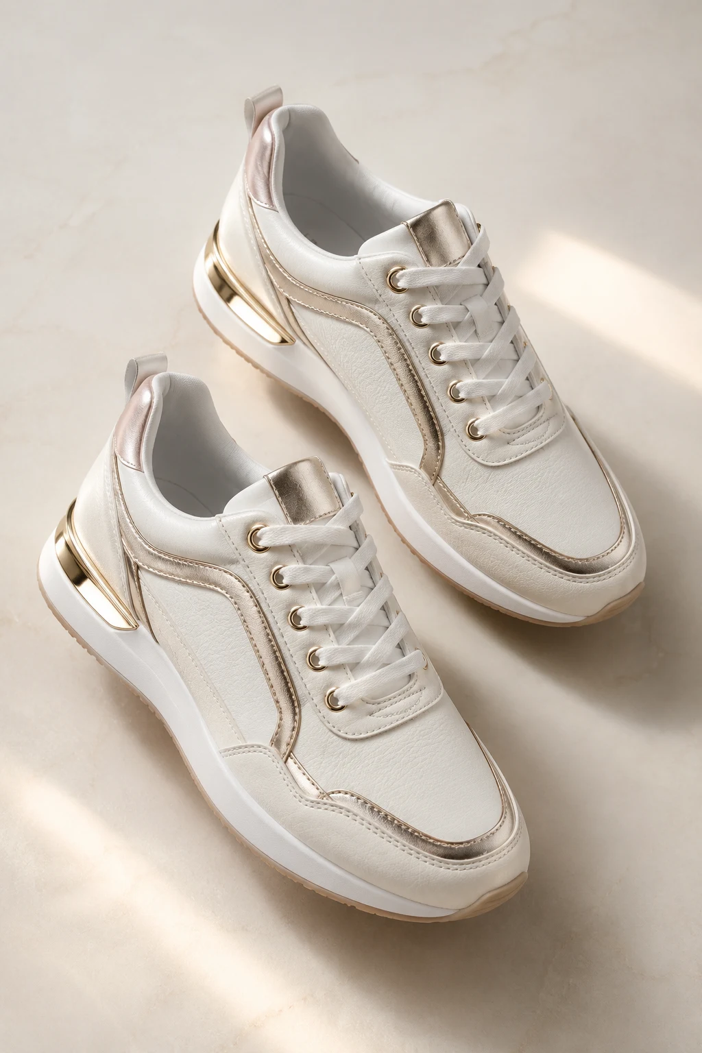 Pretty Sneakers That Shine with Metallic Accents — pretty sneakers style outfit