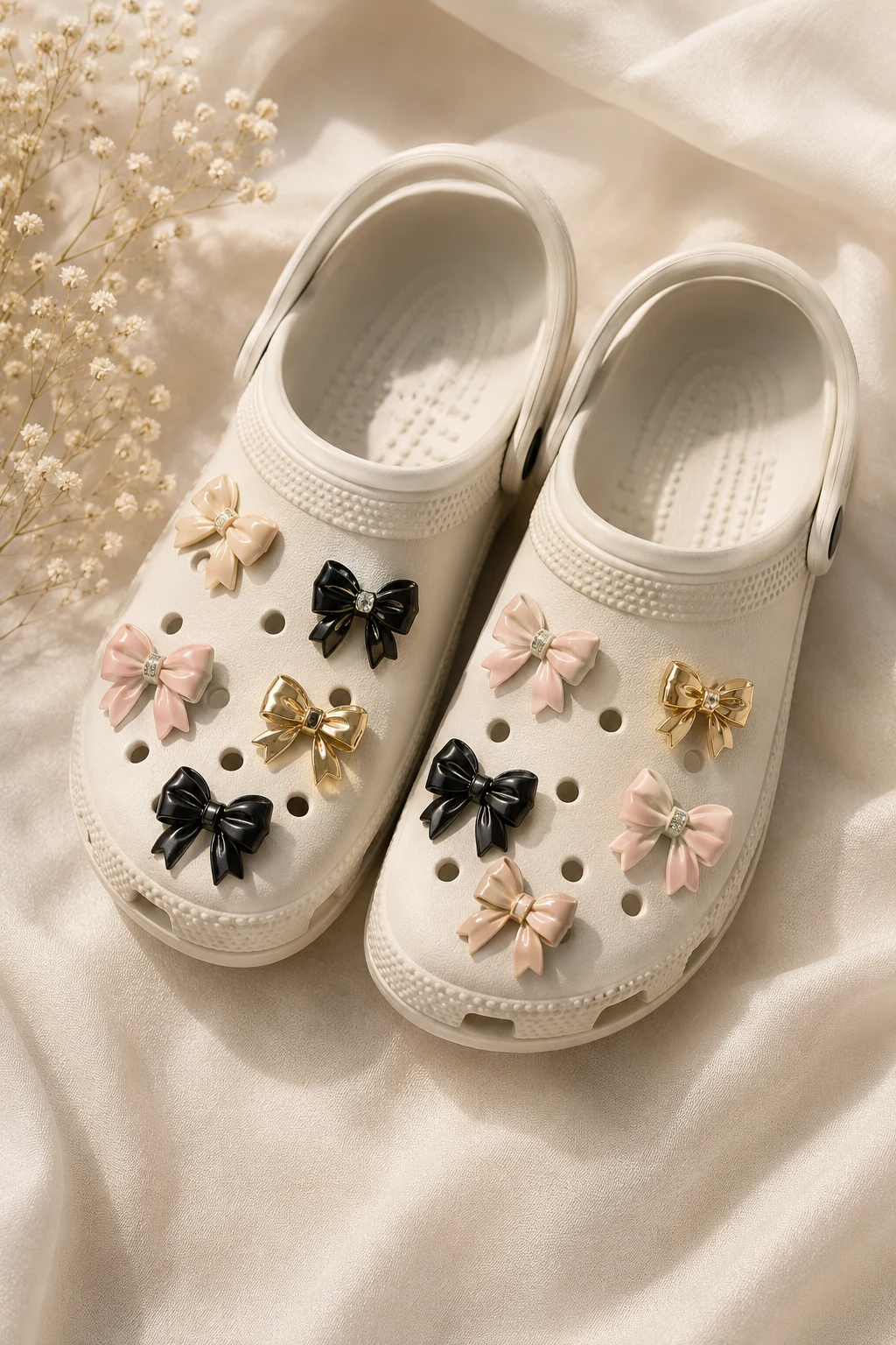 Bow Shoe Charms for elegant Style — shoe charms style outfit
