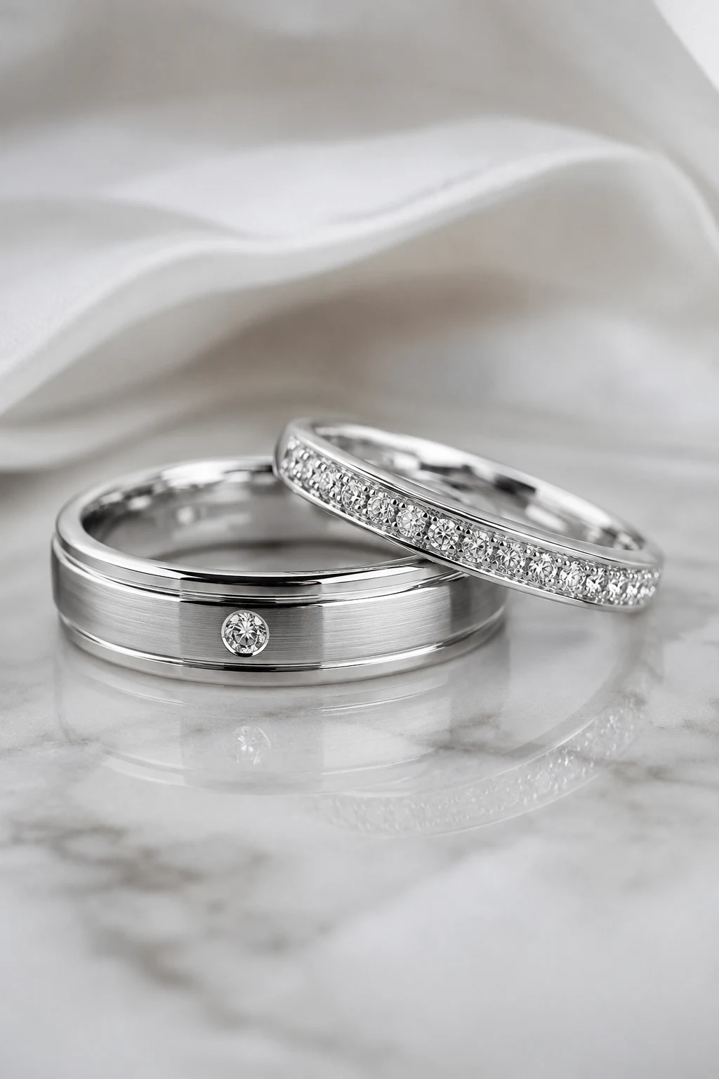 Silver Wedding Rings with Diamond Accents for Everyday Sparkle — silver wedding rings style outfit