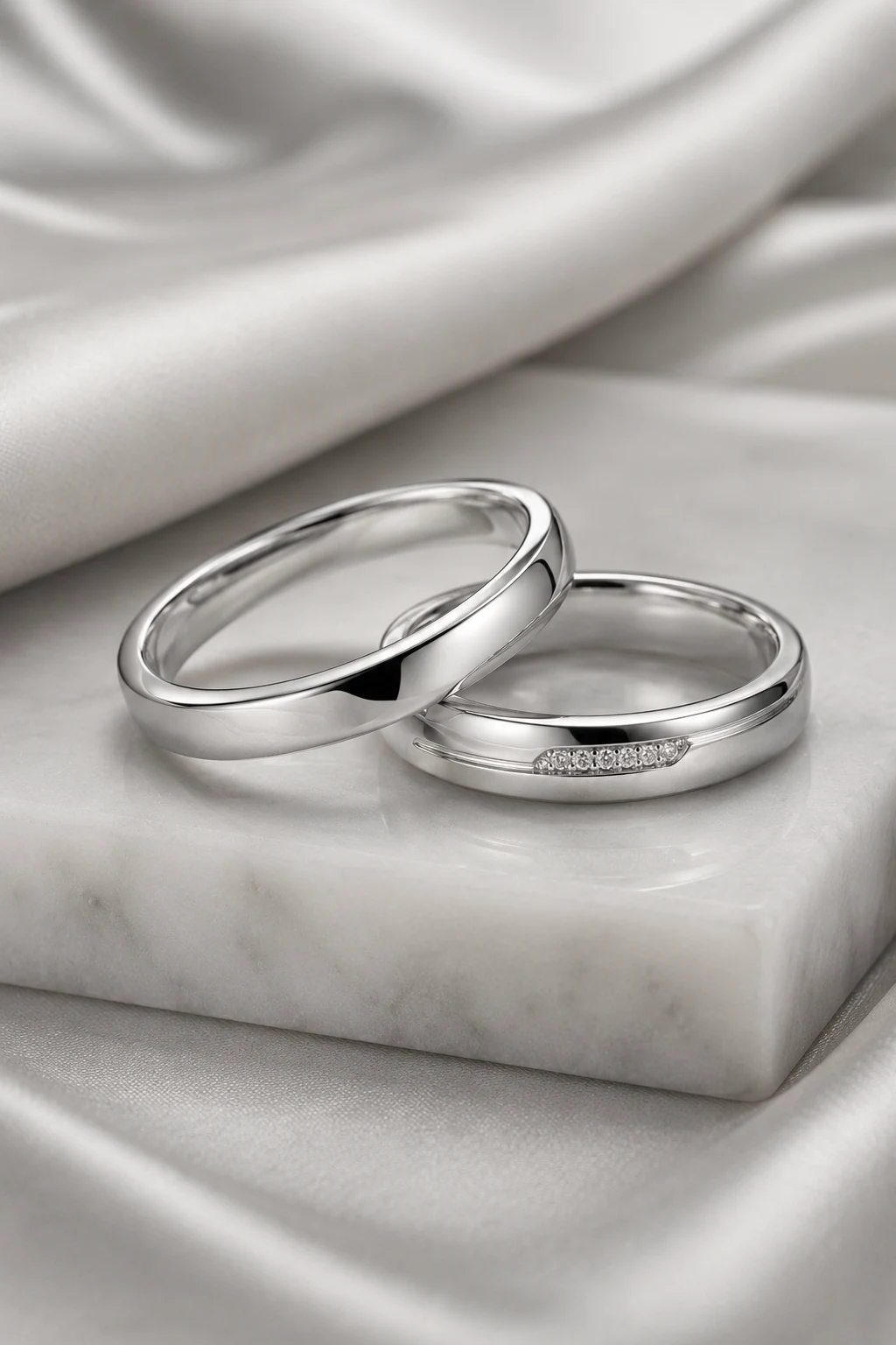 Minimalist Silver Wedding Rings for Clean Modern Style — silver wedding rings style outfit