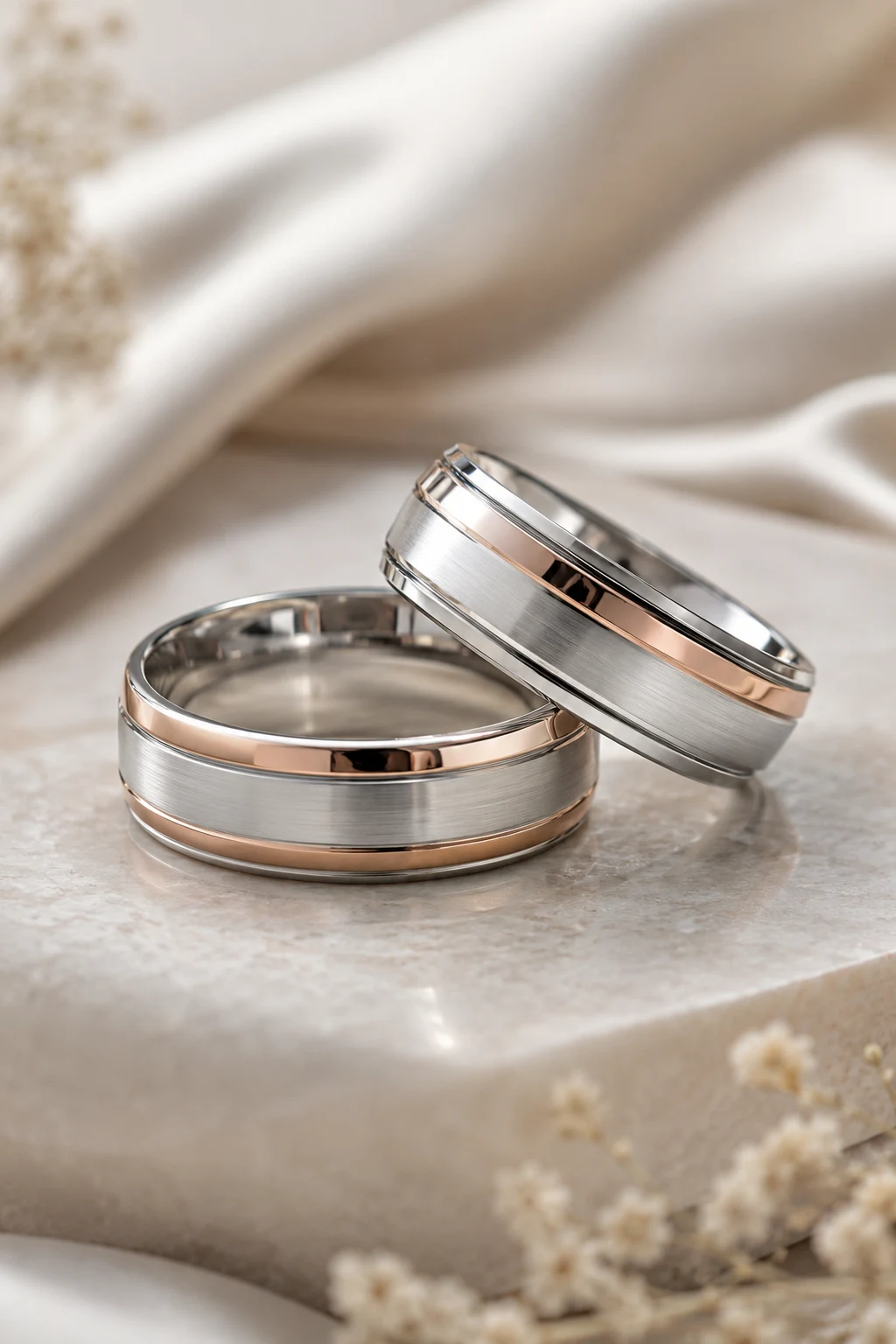 Mixed Metal Silver Wedding Rings for Maximum Versatility — silver wedding rings style outfit