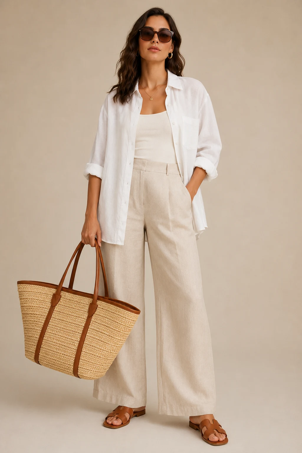 The Oversized Straw Tote That Goes With Literally Everything — summer beach bag 2026 style outfit