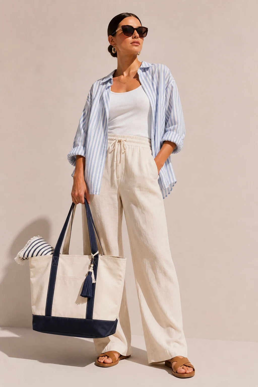 The Personalized Canvas Beach Tote Everyone Wants — summer beach bag gift ideas style outfit
