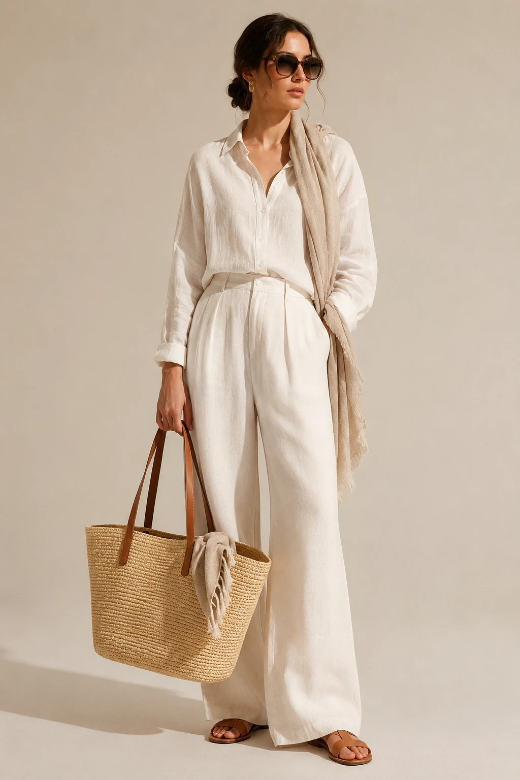 The Coastal Chic Straw Tote Surprise — summer beach bag gift style outfit