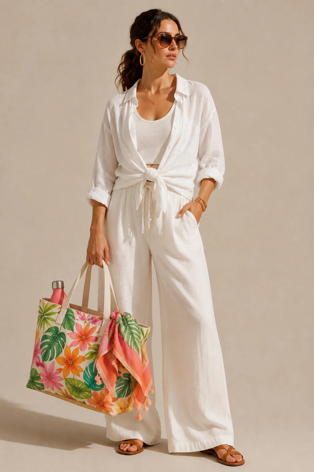 The Bright Tropical Escape Gift Bag — summer beach bag gift style outfit