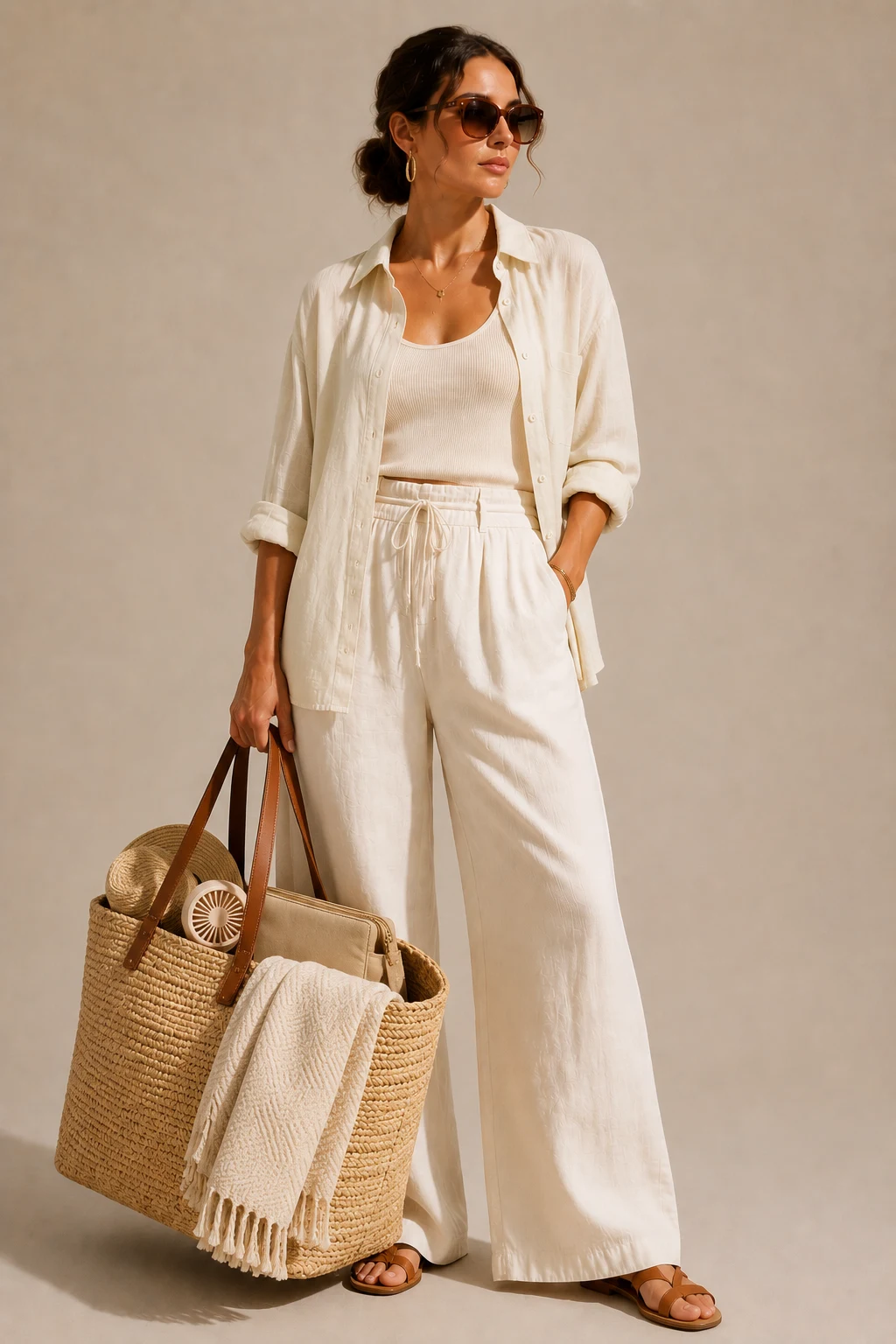 The Vacation Ready Luxury Carry-All — summer beach bag gift style outfit