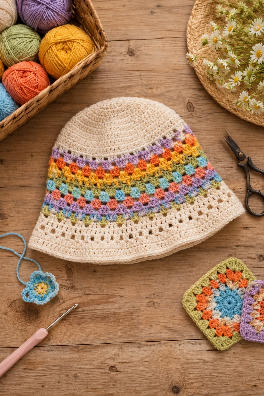 Summer Crochet Ideas for Stylish Bucket Hats — summer crochet ideas style outfit