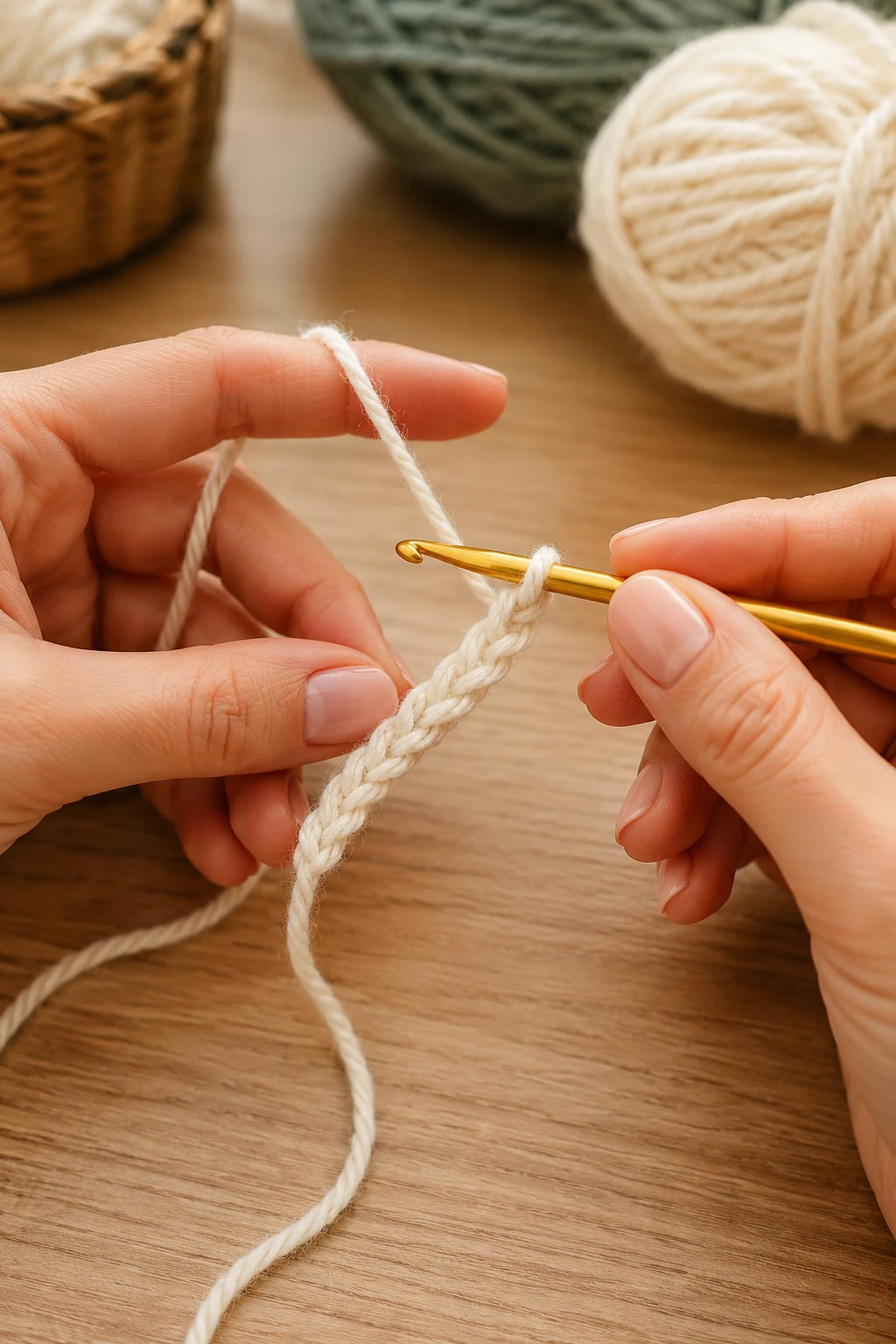 hands actively performing the 