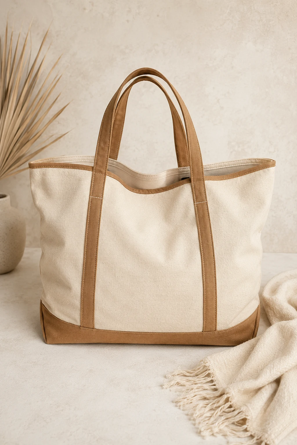 Oversized Canvas Tote for Weekend Adventures — tote style outfit