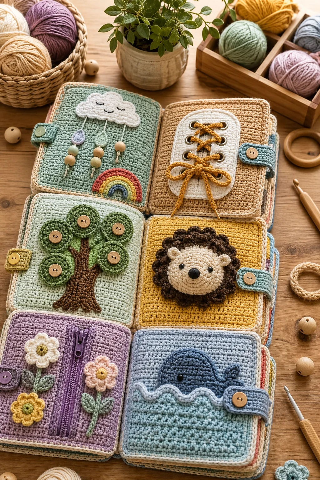 Interactive Sensory Crochet Busy Book — unique crochet ideas style outfit