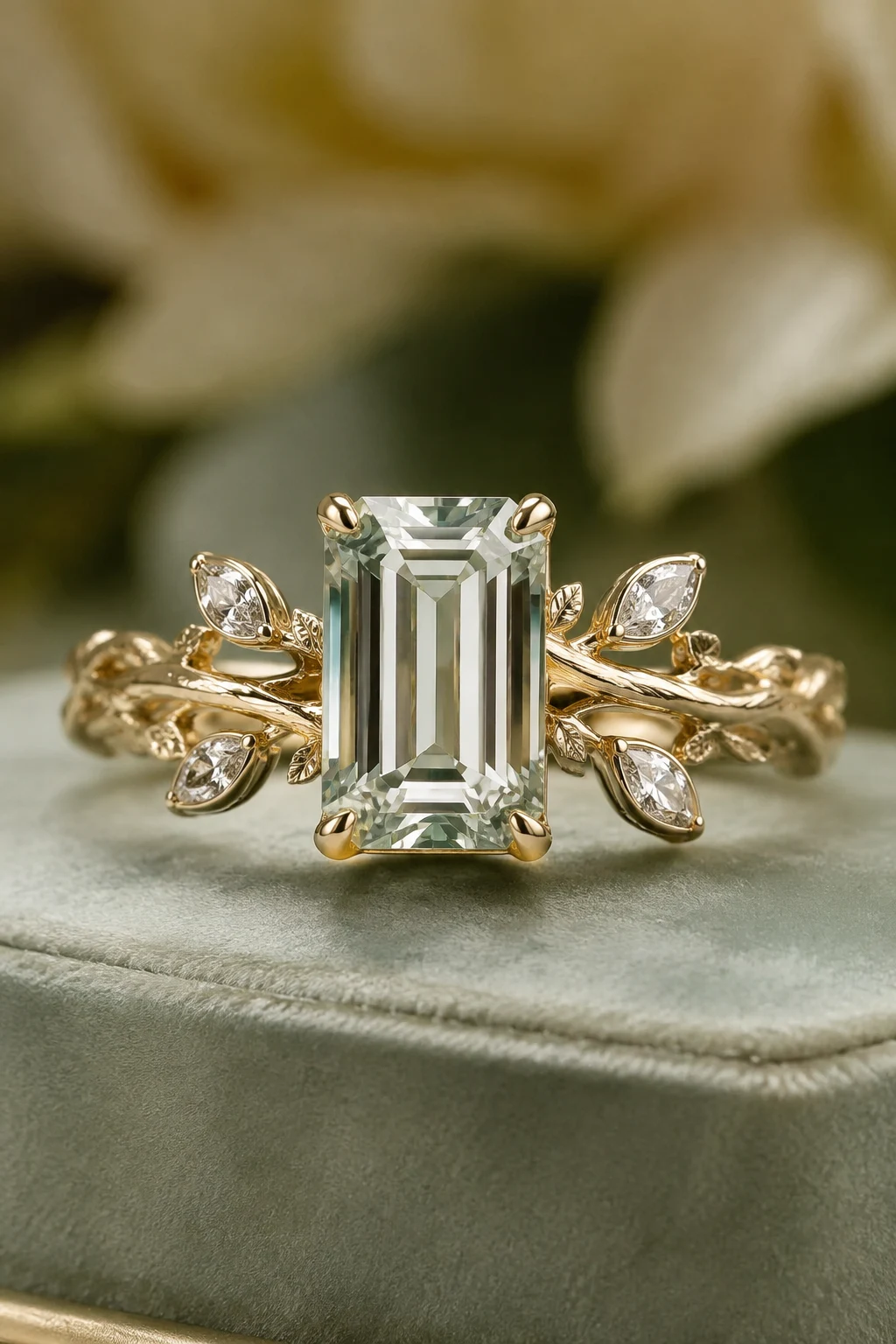 Nature-Inspired Unique Emerald Cut Engagement Rings — unique emerald cut engagement rings style outfit