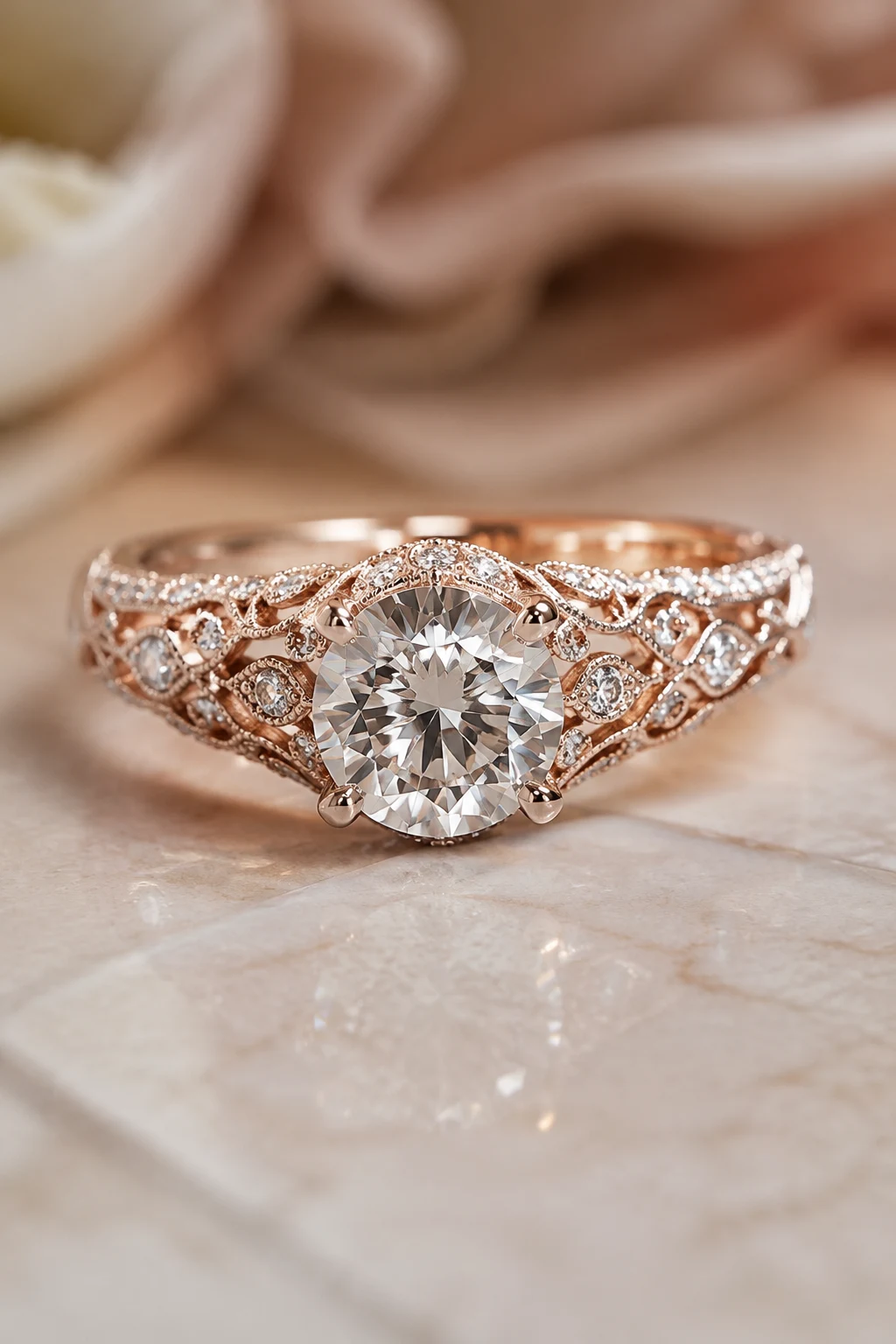 Unique Engagement Rings Vintage Antiques with Intricate Filigree — unique engagement rings vintage antiques style outfit