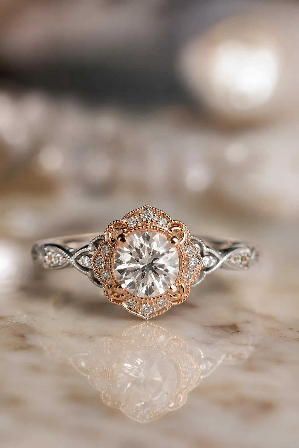 Heirloom-Inspired Mixed Metal Masterpieces — unique engagement rings vintage style outfit