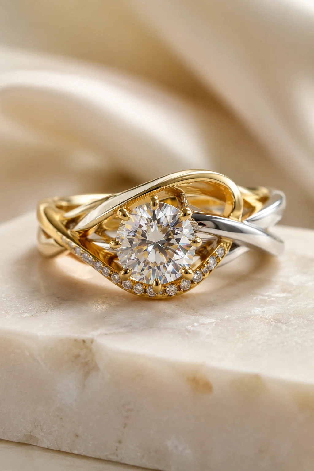 Mixed-Metal Masterpieces — unique gold engagement rings style outfit
