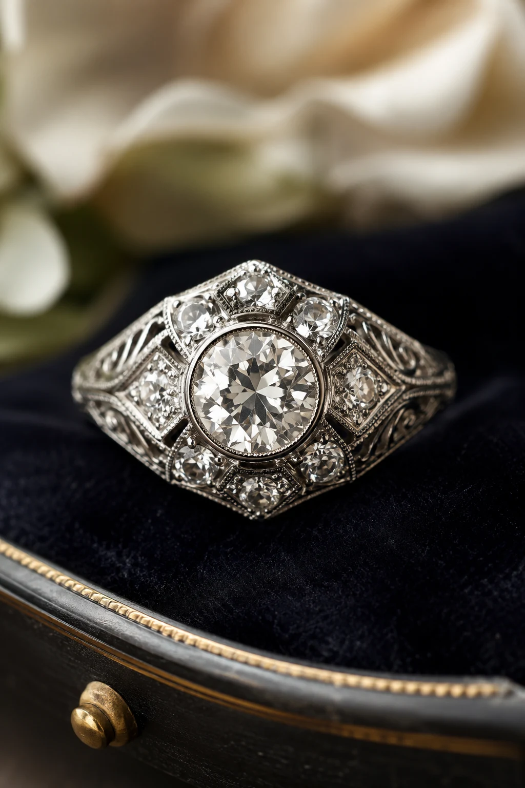 Vintage Engagement Rings Unique 1920s with Old European Cut Diamonds — vintage engagement rings unique 1920s style outfit
