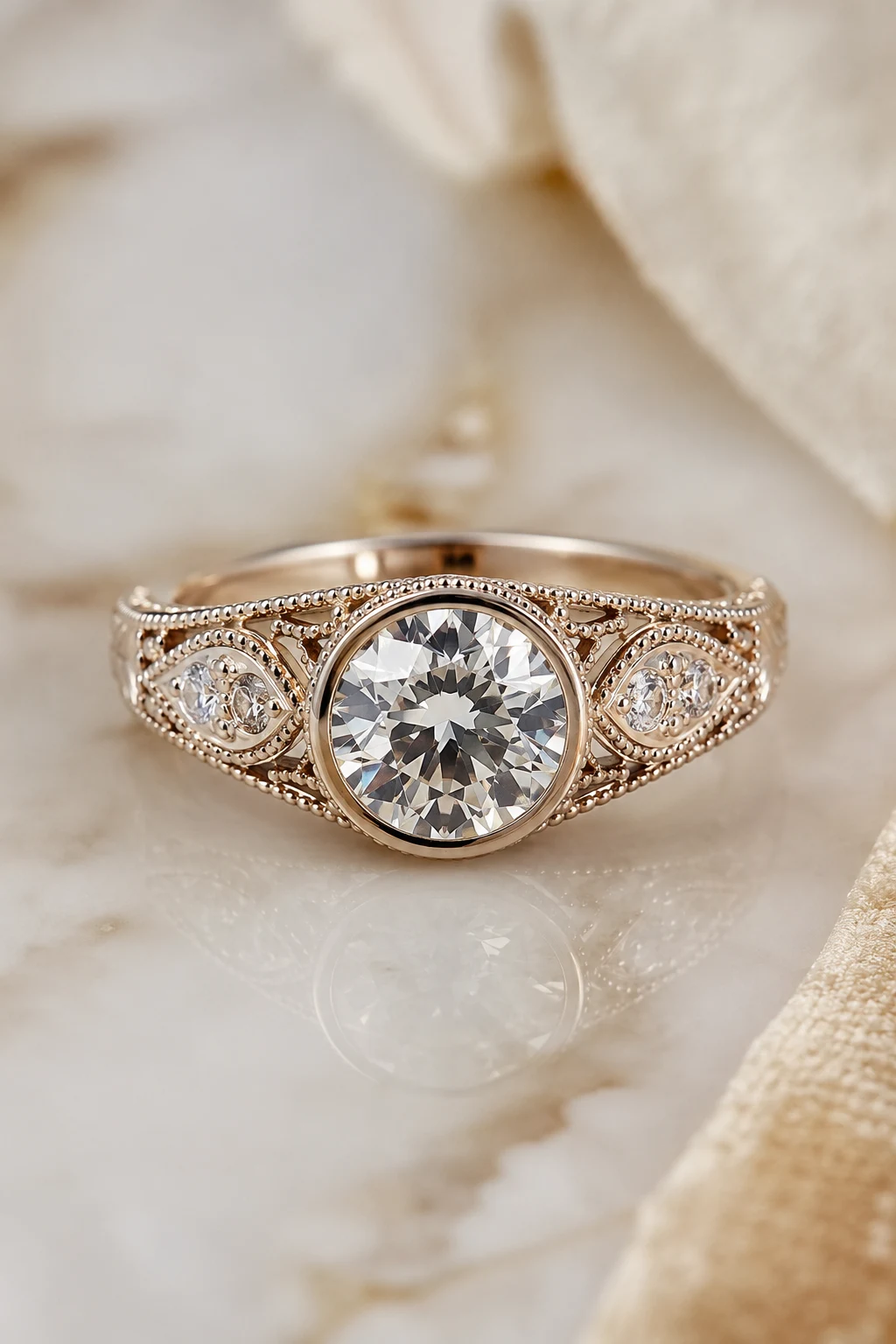 Milgrain Edges for Heirloom Detail — vintage wedding rings style outfit