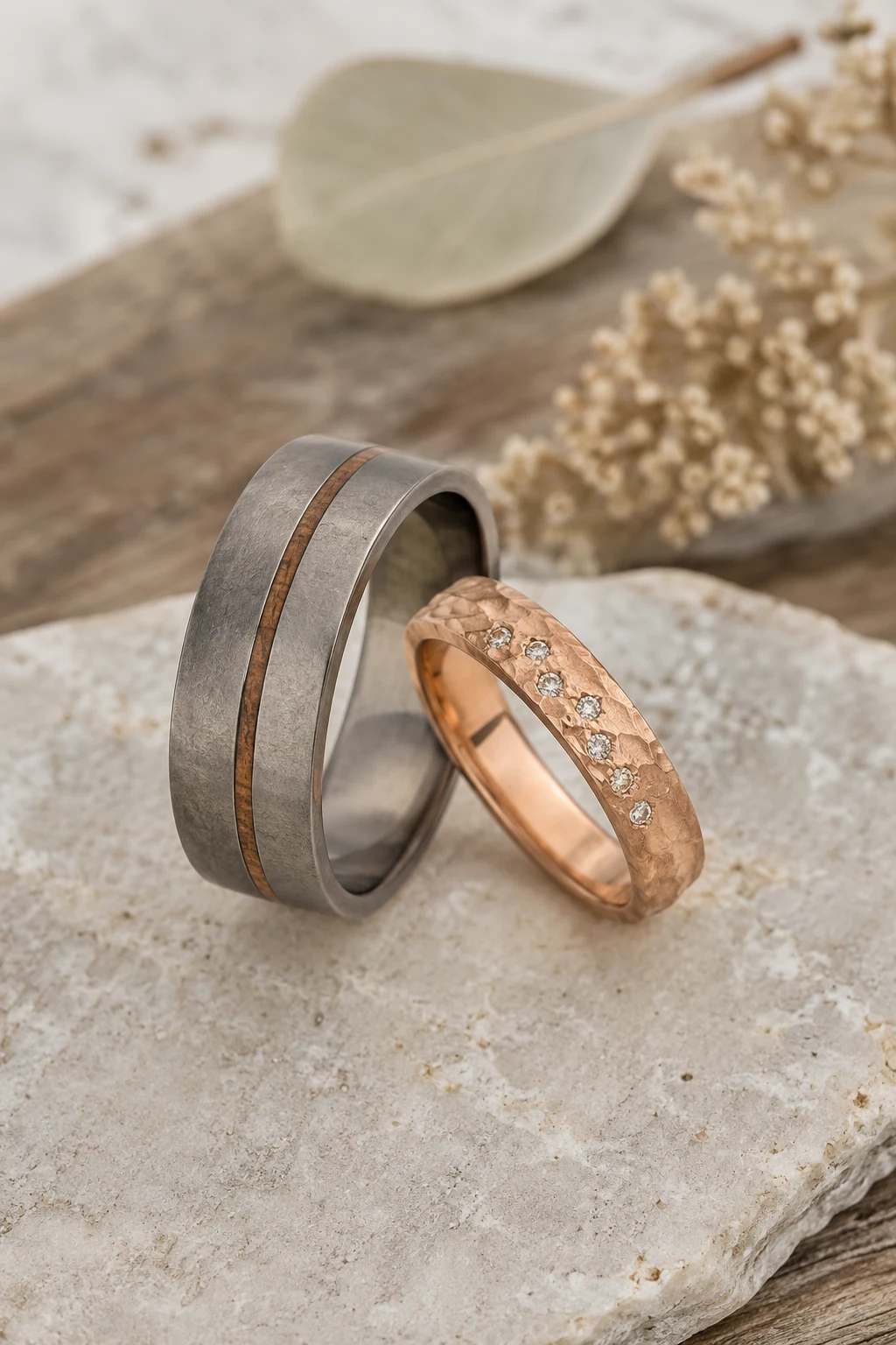 Ethical Wedding Rings Couple with Sustainable Materials — wedding rings couple style outfit