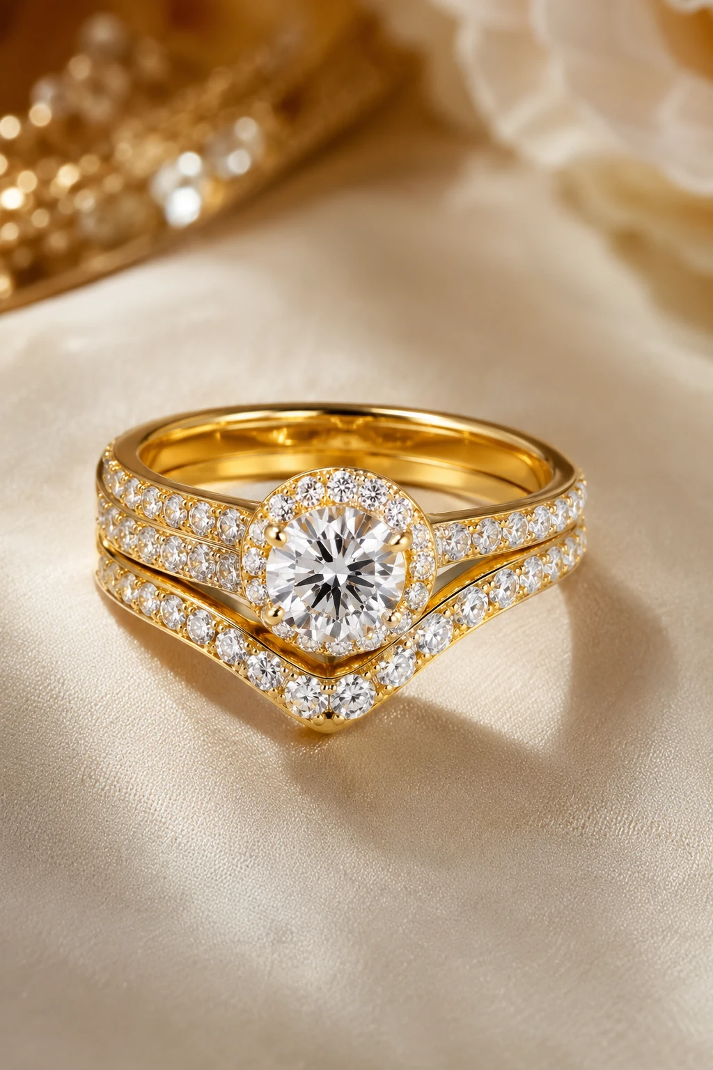 Diamond Wedding Rings Gold That Sparkle Every Day — wedding rings gold style outfit