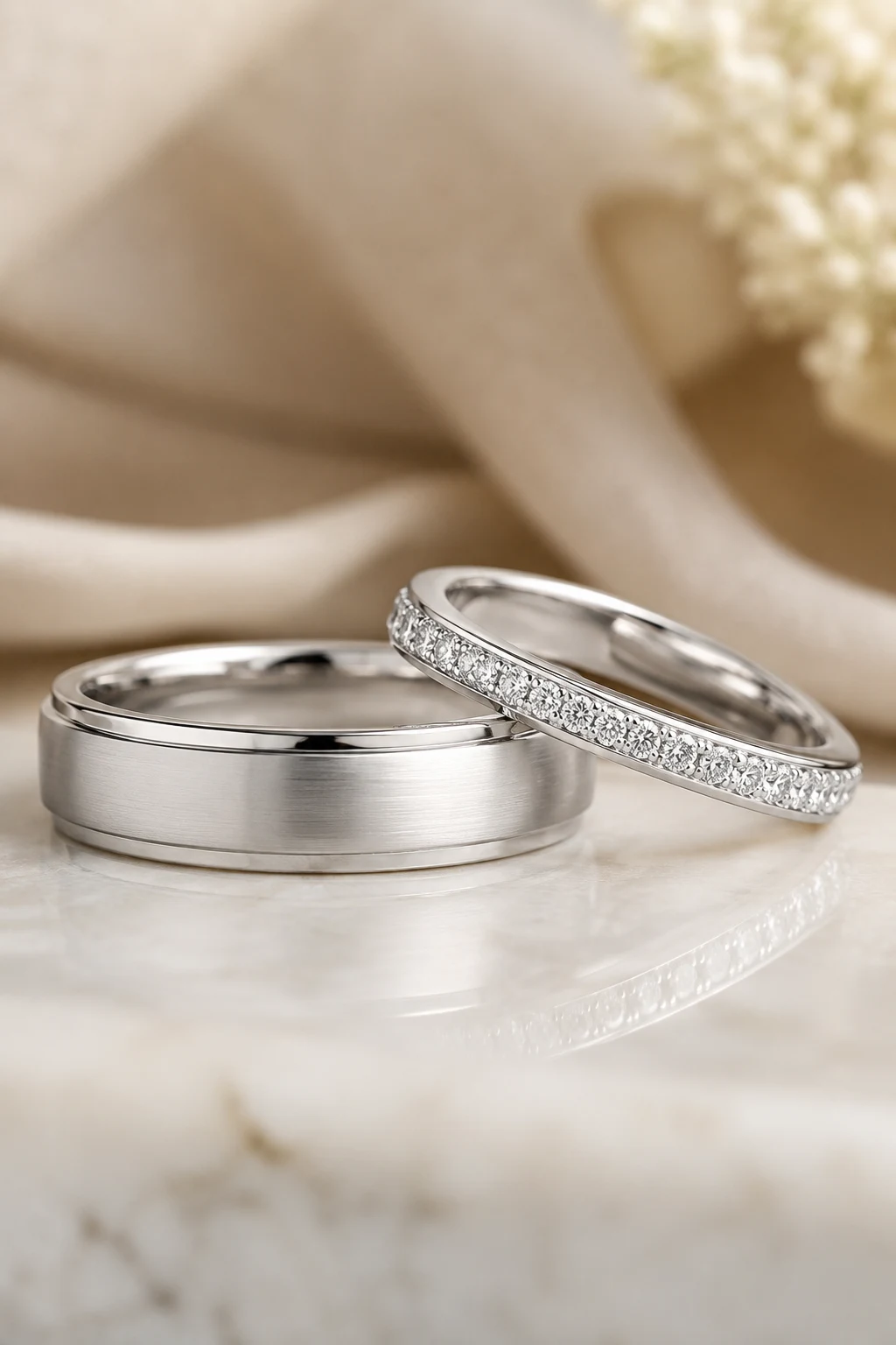 Minimalist Wedding Rings with White Gold Sophistication — wedding rings style outfit