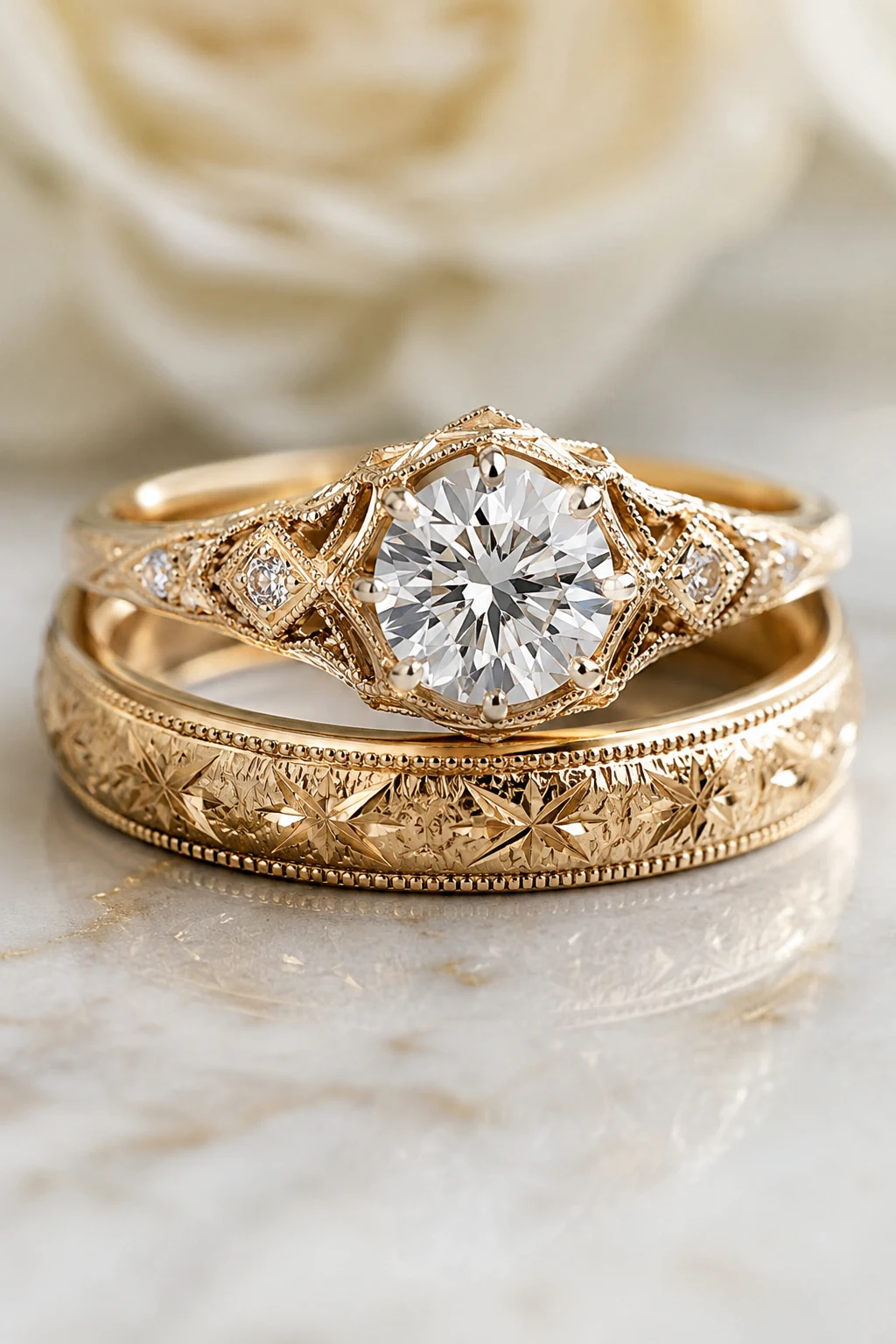Vintage-Inspired Wedding Rings with Character — wedding rings style outfit