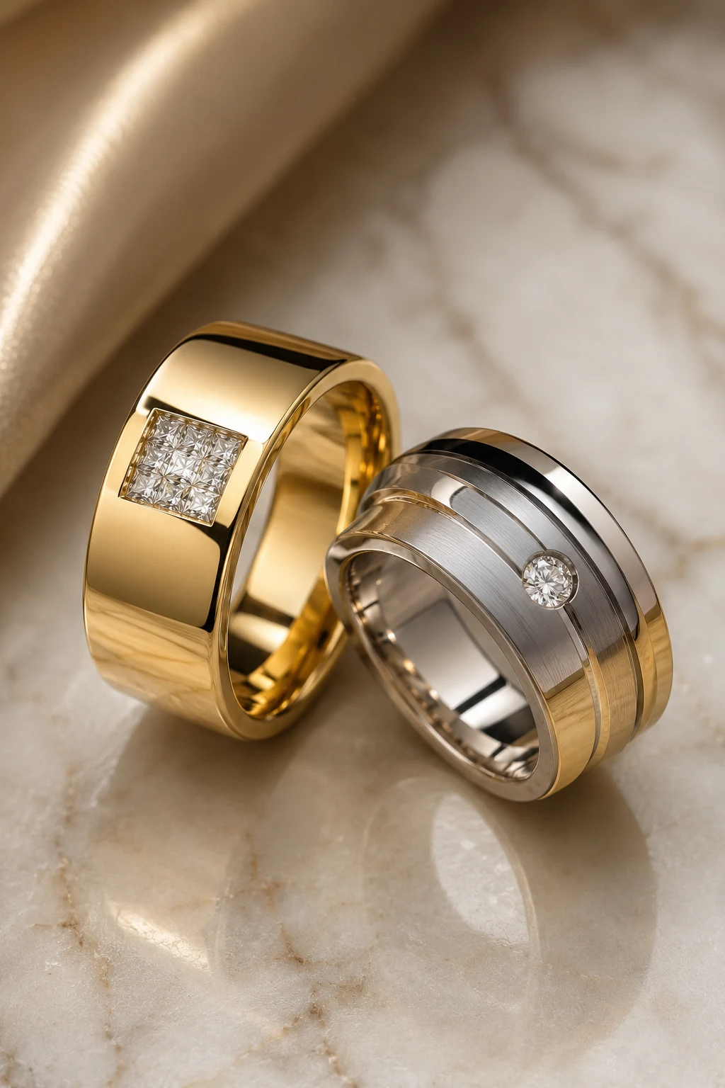 Bold Wedding Rings with Contemporary Style — wedding rings style outfit
