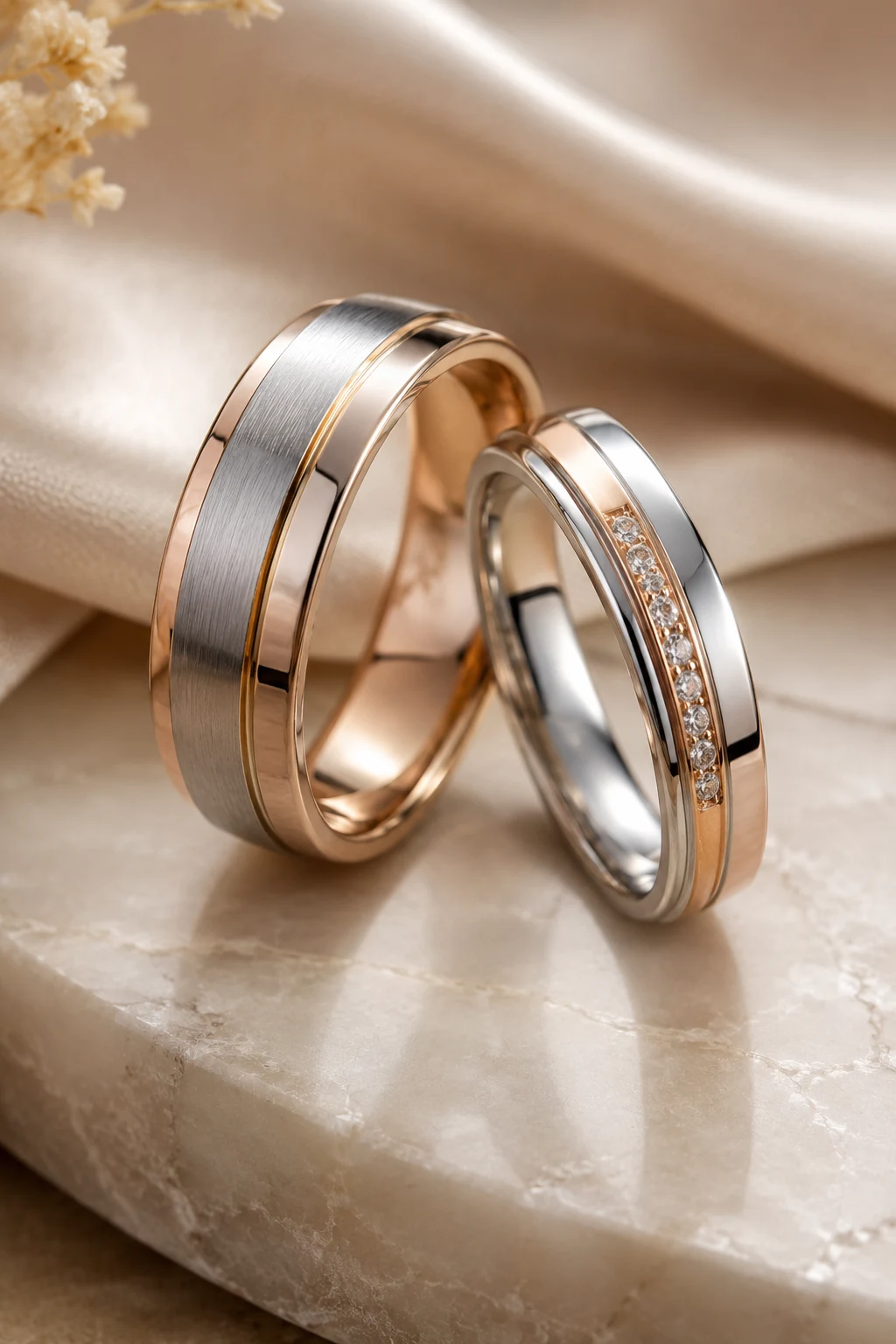 Mixed Metal Wedding Rings Sets His and Hers — wedding rings sets his and hers style outfit