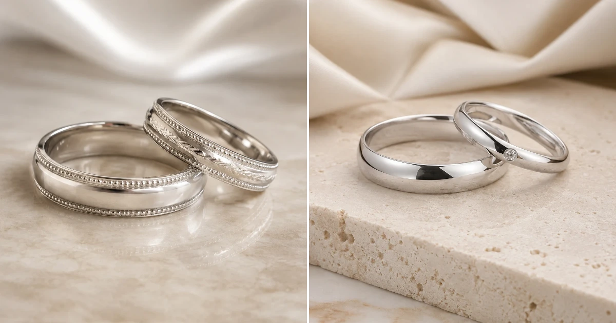 Wedding rings silver: 11 Beautiful Looks for 2026 wedding rings silver