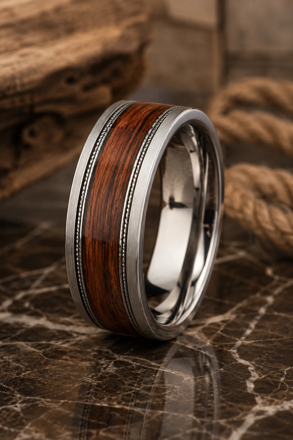 Wood Inlay Western Wedding Rings Inspired by Ranch Life — western wedding rings style outfit