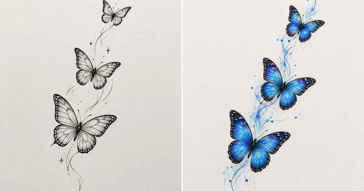 3 butterfly tattoo: 15 Stunning Tattoo Ideas for 2026 3 butterfly tattoo