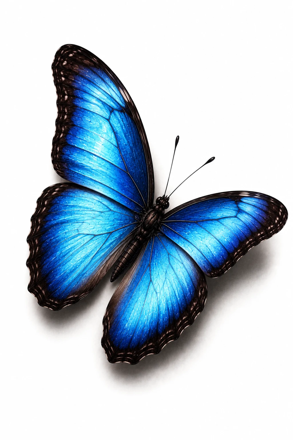 Blue Morpho Inspired Design — 3d butterfly tattoo style outfit