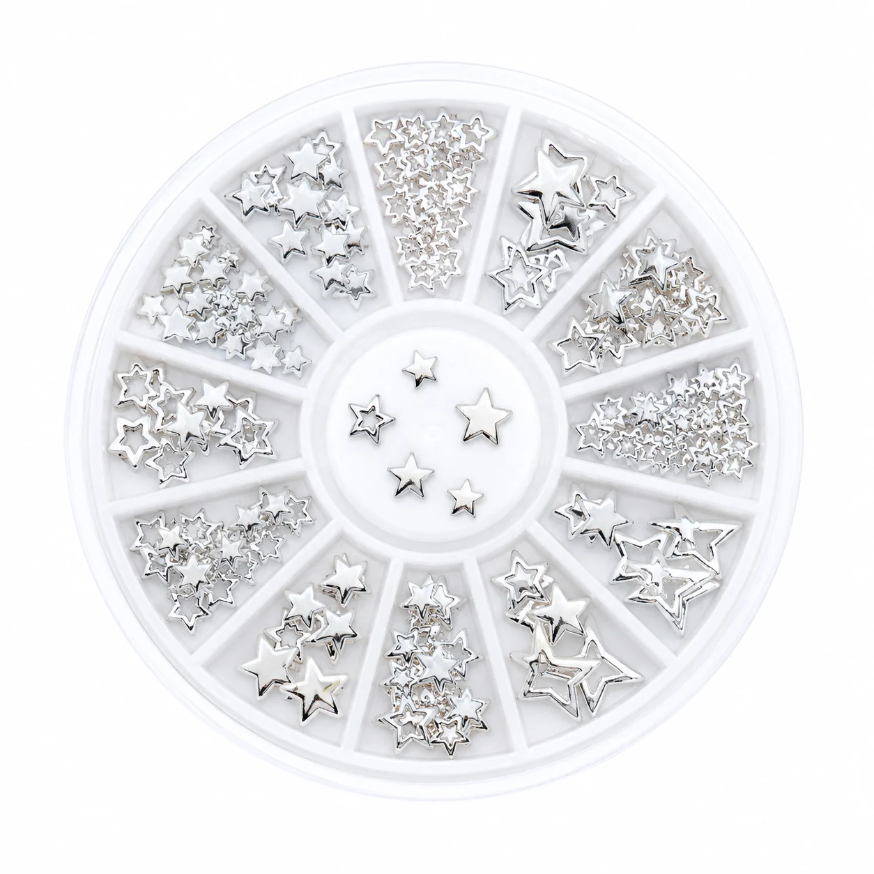 FANDAMEI Silver Star Nail Charms