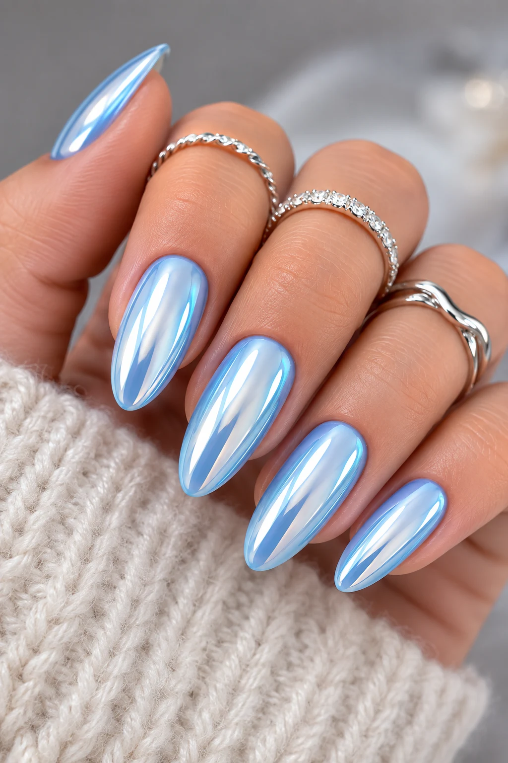 Introduction — Baby Blue Chrome Nails style outfit