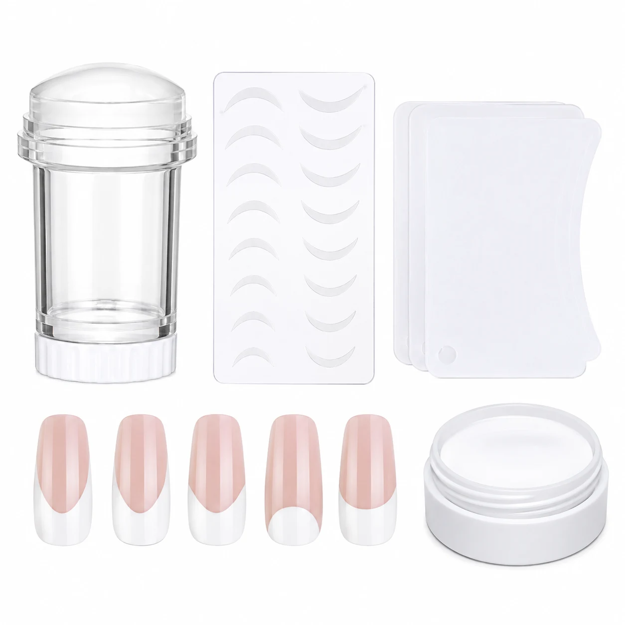 Saviland French Tip Nail Stamper Kit