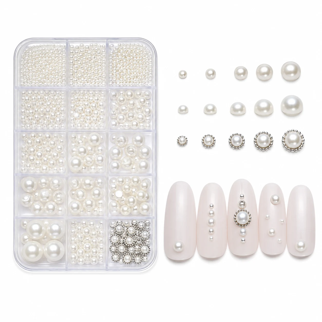 Teenitor Pearl Nail Charms