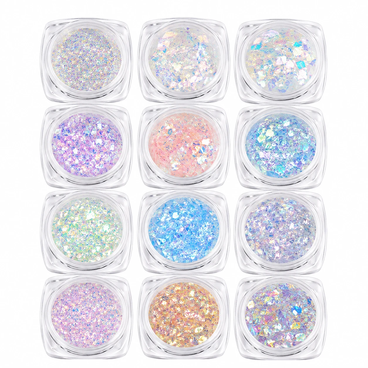 Saviland Holographic Nail Glitter Set
