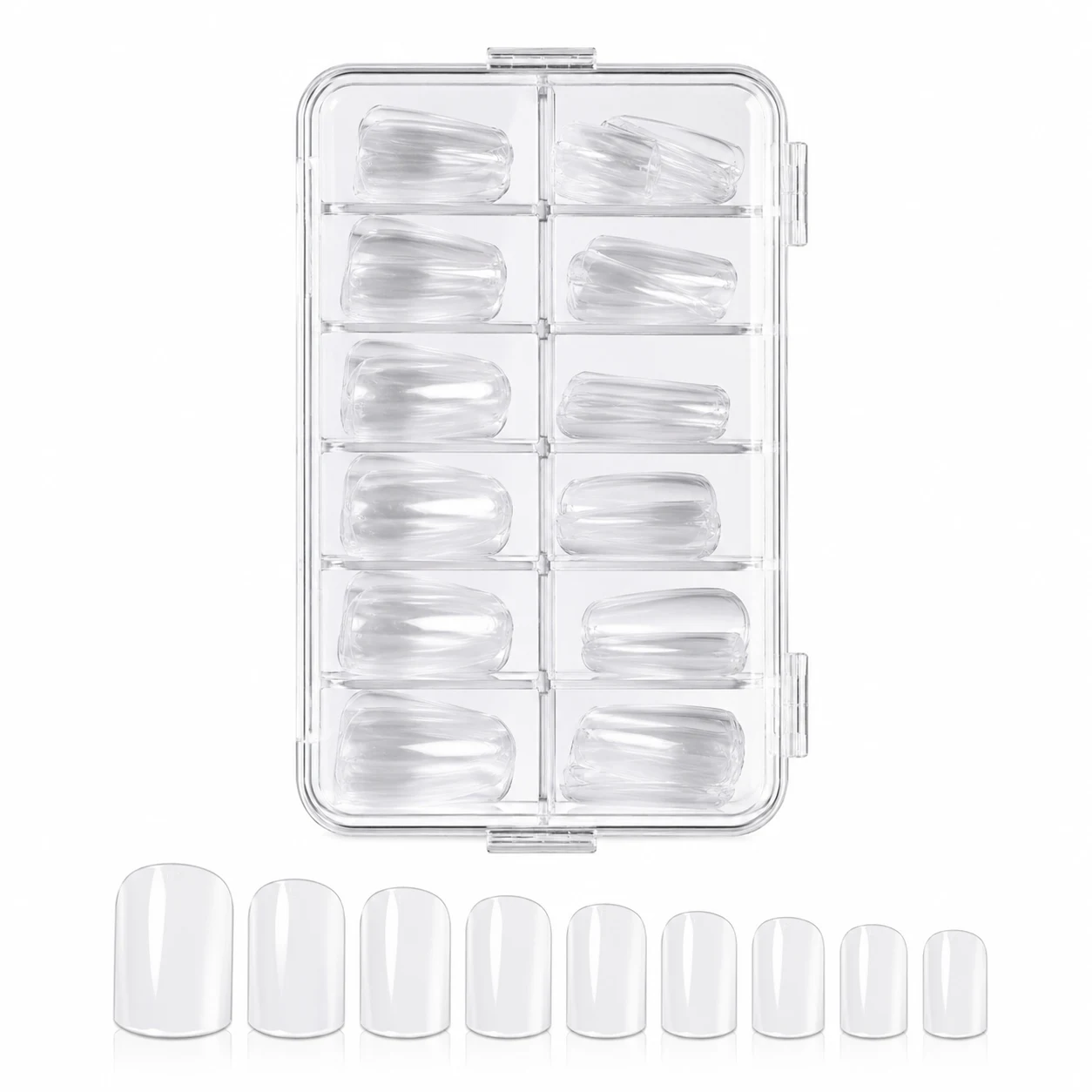 Beetles Short Square Gel Nail Tips