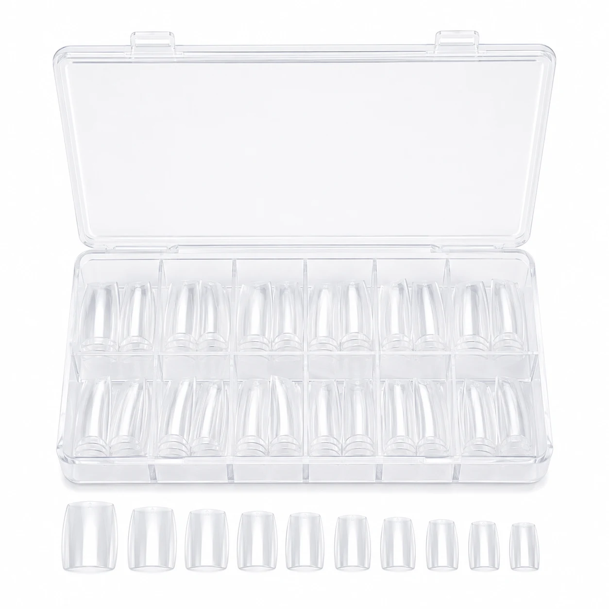 UNA GELLA Short Square Soft Gel Nail Tips