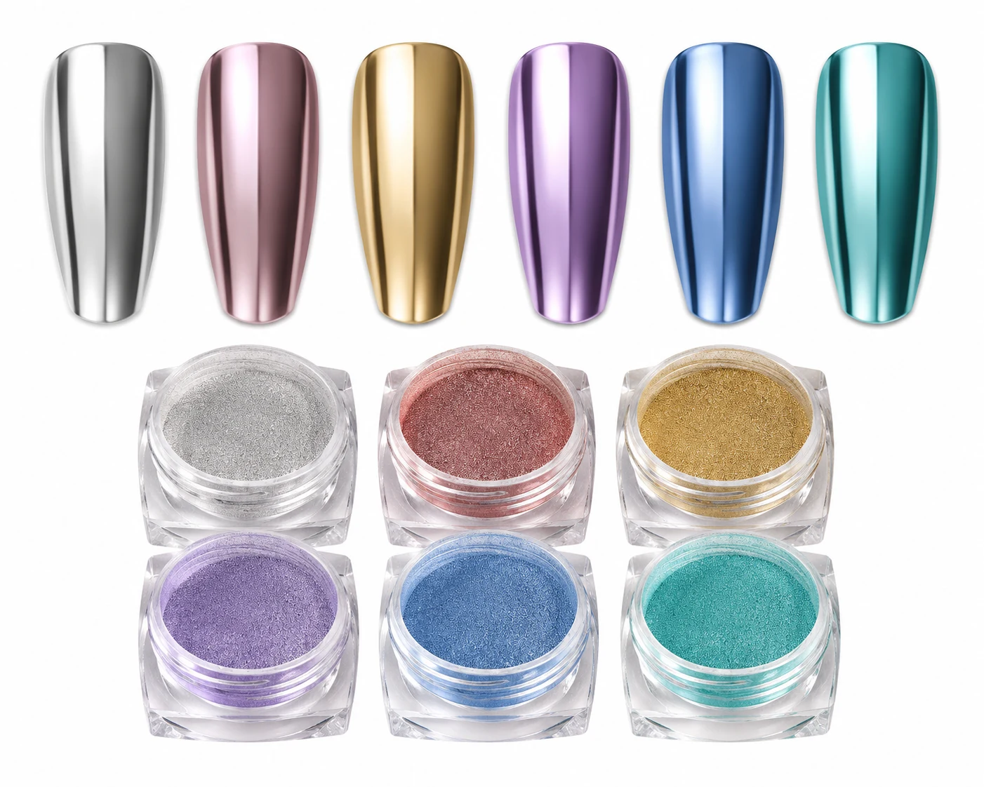 Beetles Mirror Chrome Nail Powder Set