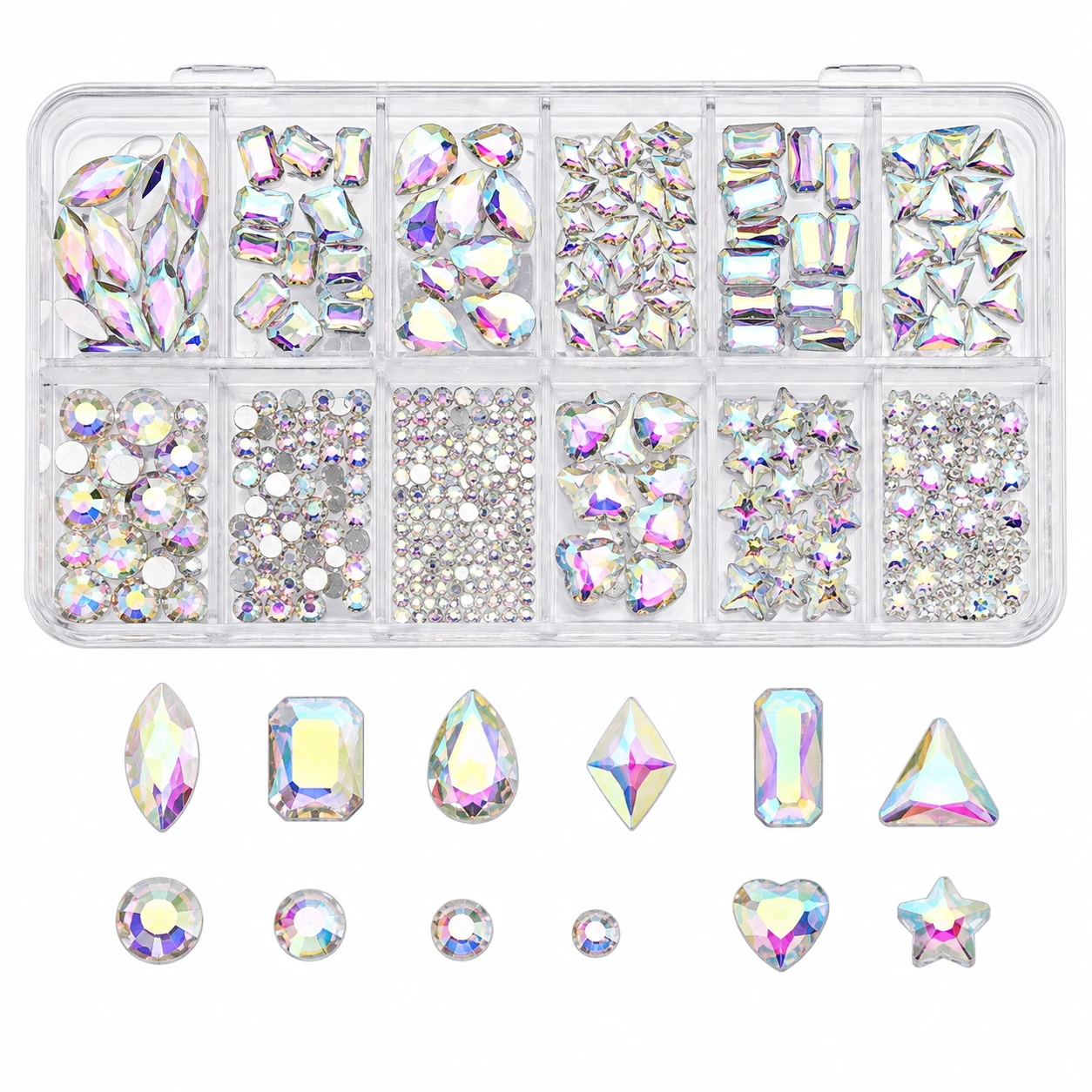 Makartt Crystal AB Nail Rhinestones Kit