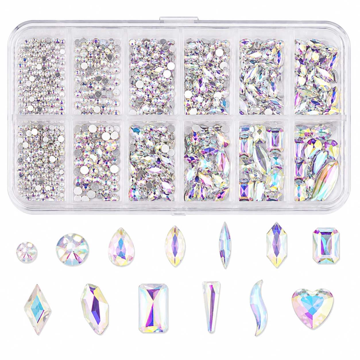 Makartt Crystal AB Nail Rhinestones Kit