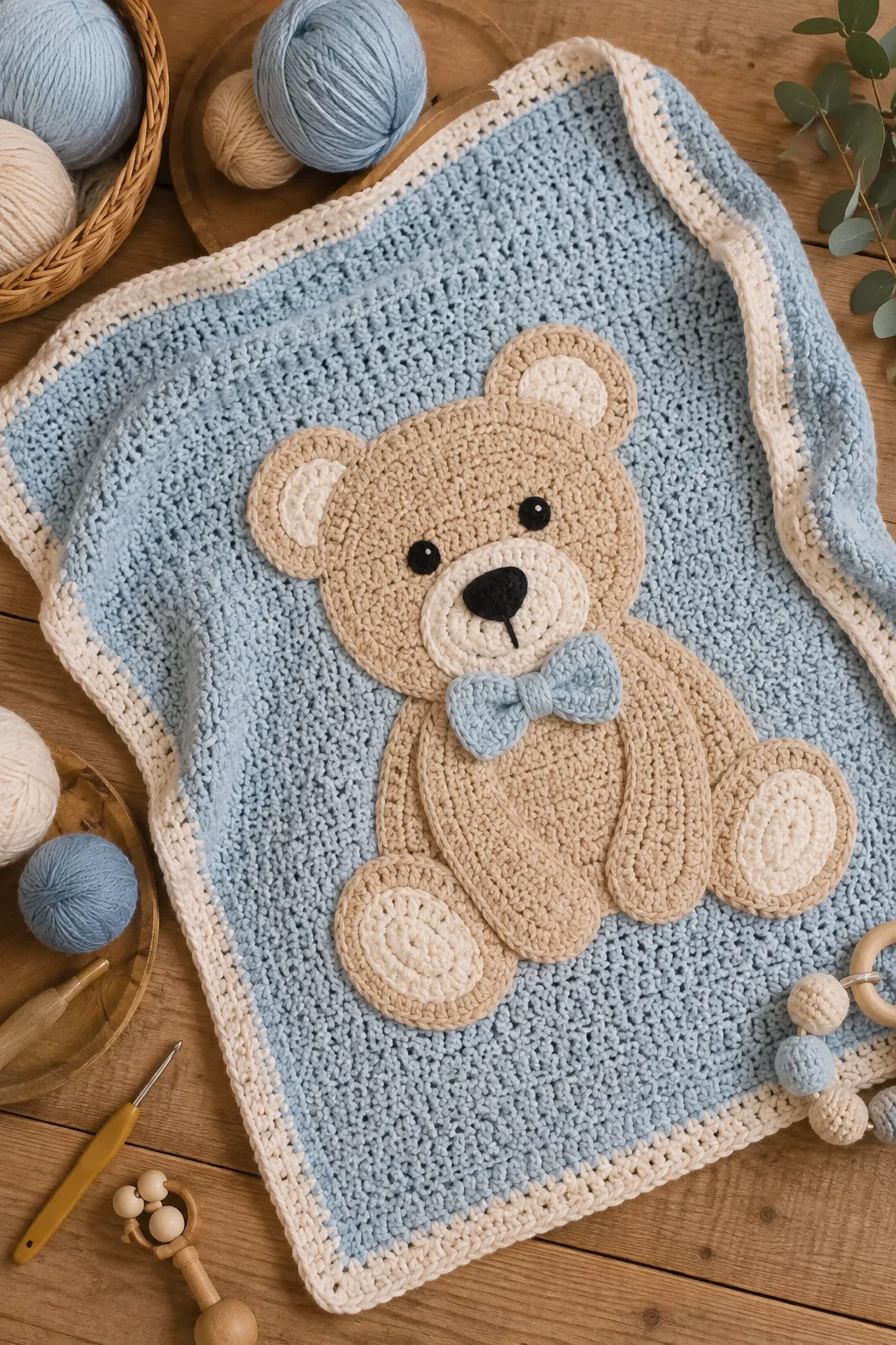 Crochet Baby Bear Blanket — baby crochet ideas boys style outfit