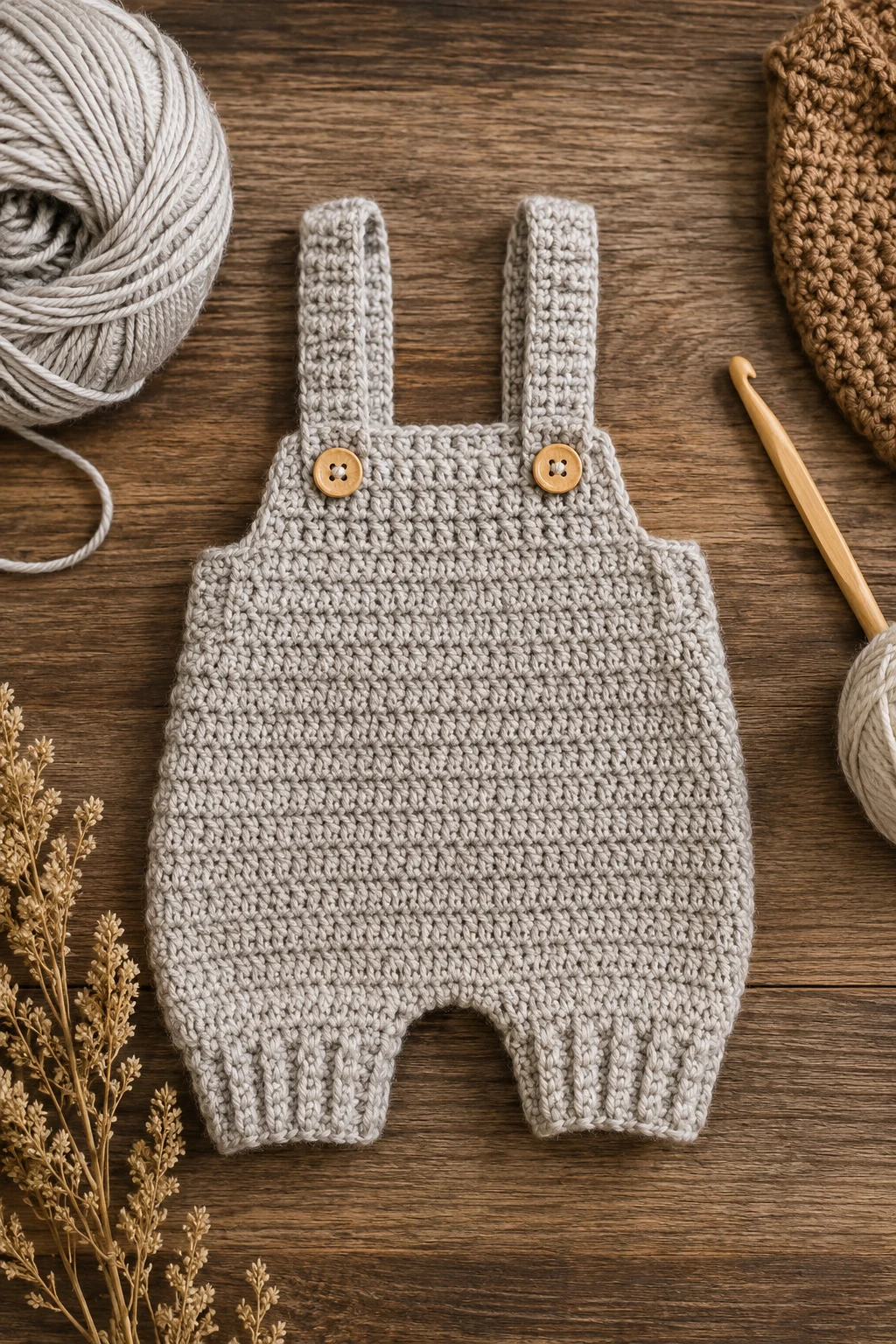 Mini Suspender Romper — baby crochet ideas boys style outfit
