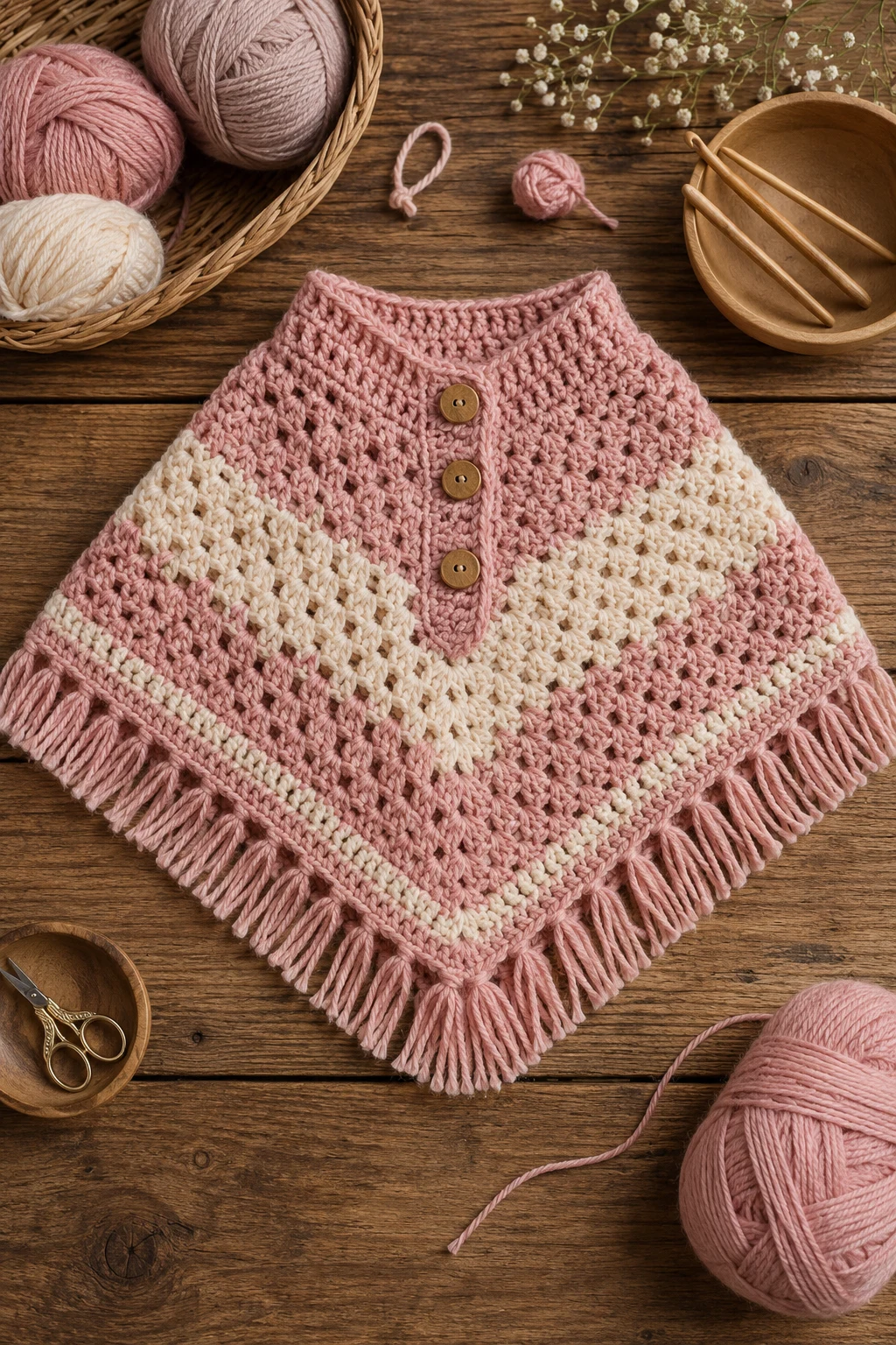 Crochet Baby Poncho — baby crochet ideas clothes style outfit
