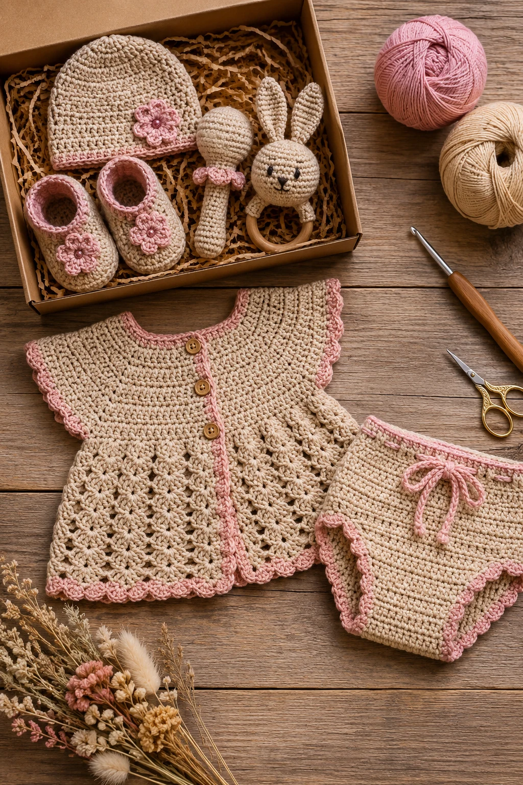 Crochet Baby Outfit Gift Set — baby crochet ideas clothes style outfit