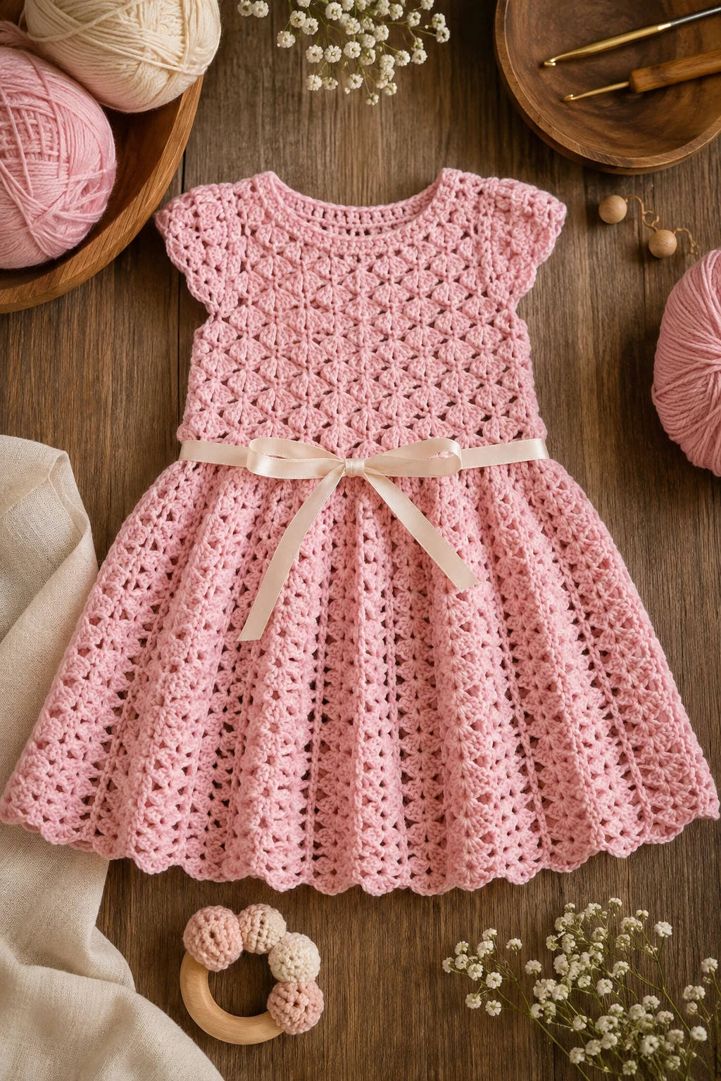 Sweet Crochet Baby Dress — baby crochet ideas clothes style outfit