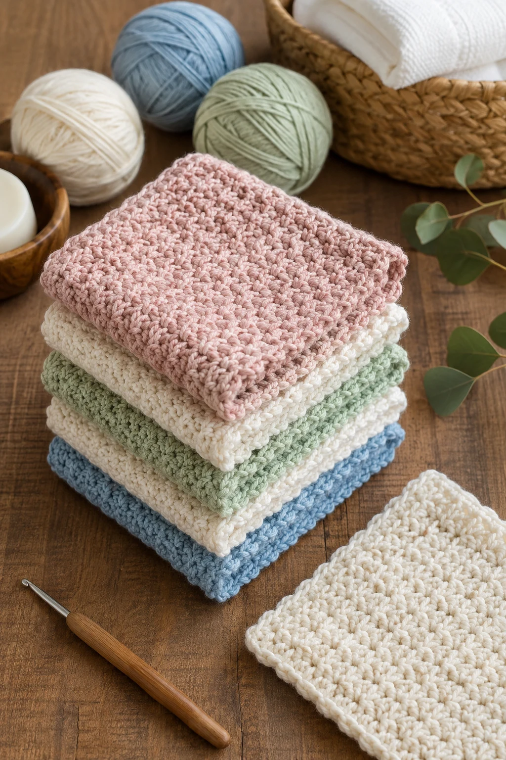 Baby Washcloth Set — baby crochet ideas projects style outfit