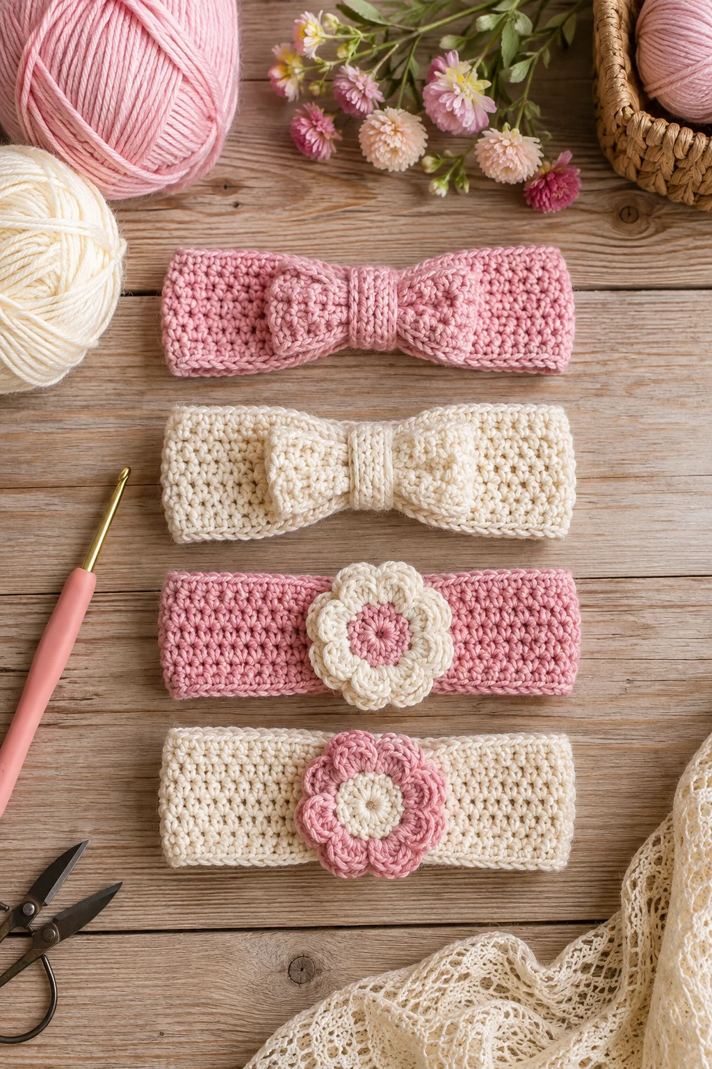 Crochet Baby Headband — baby crochet ideas projects style outfit