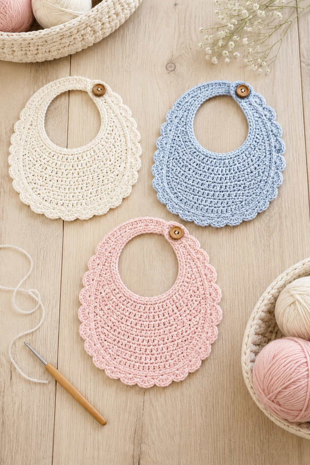 Baby Bib Set — baby crochet ideas projects style outfit