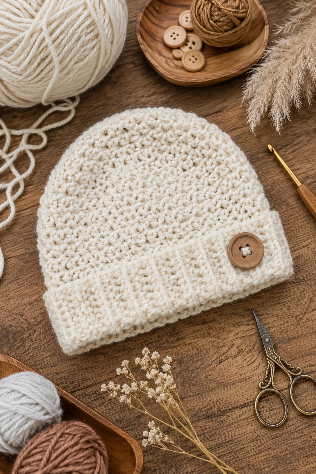 Classic Cloud Beanie — baby hat crochet style outfit