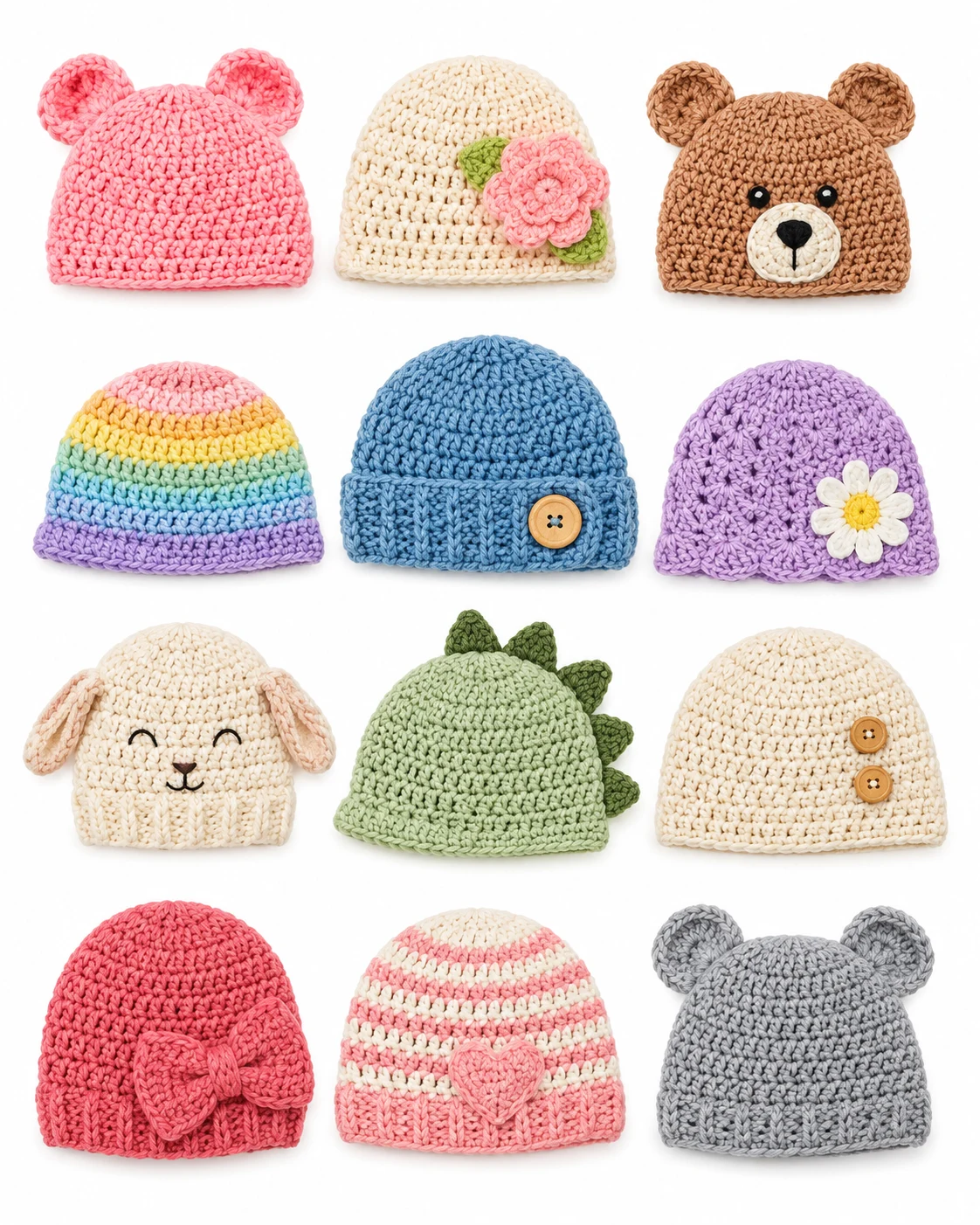 Crochet Baby Hats: 10 Adorable Projects for Babies